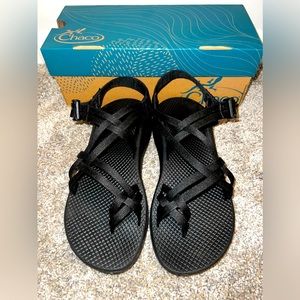 Chaco Cloud X2 Sport Sandal - SOLID BLACK NOIR